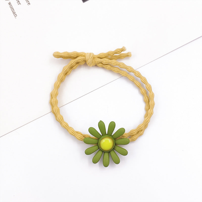 Venta al por mayor Daisy High Stretch Plastic Hair Scrunchies